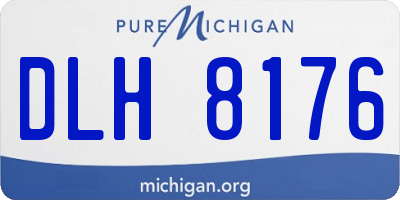 MI license plate DLH8176