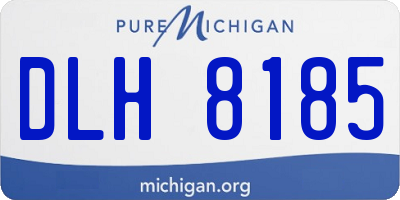 MI license plate DLH8185