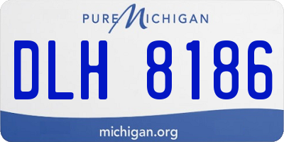 MI license plate DLH8186