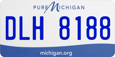 MI license plate DLH8188