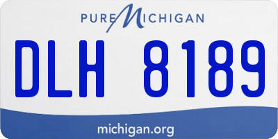 MI license plate DLH8189