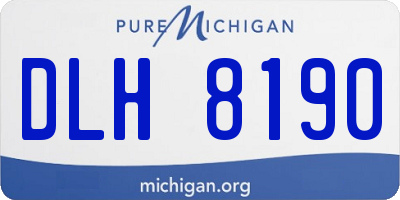 MI license plate DLH8190