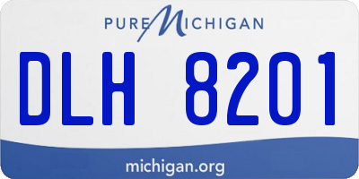MI license plate DLH8201