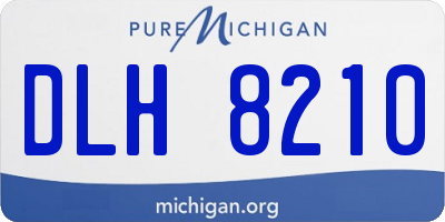 MI license plate DLH8210