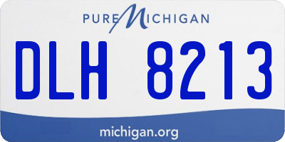 MI license plate DLH8213
