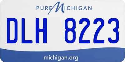 MI license plate DLH8223