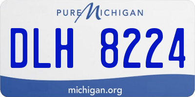 MI license plate DLH8224