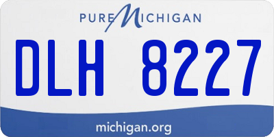MI license plate DLH8227