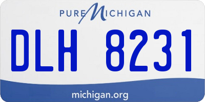 MI license plate DLH8231