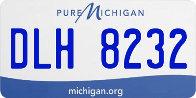 MI license plate DLH8232