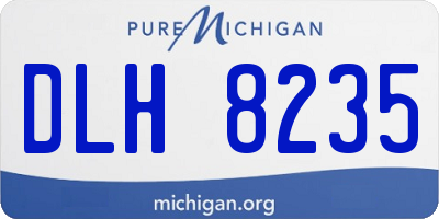 MI license plate DLH8235