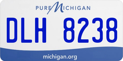 MI license plate DLH8238