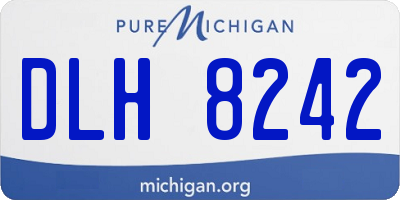 MI license plate DLH8242