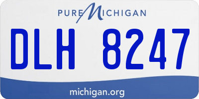 MI license plate DLH8247