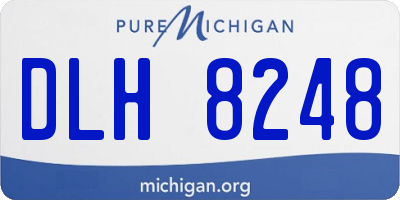 MI license plate DLH8248