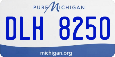 MI license plate DLH8250