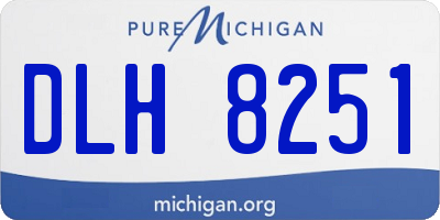 MI license plate DLH8251
