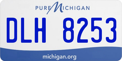 MI license plate DLH8253