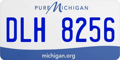 MI license plate DLH8256
