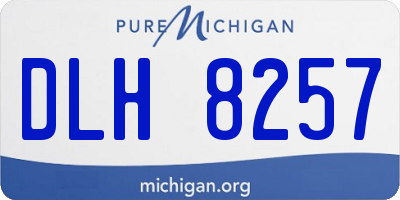 MI license plate DLH8257