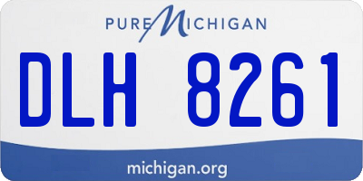 MI license plate DLH8261