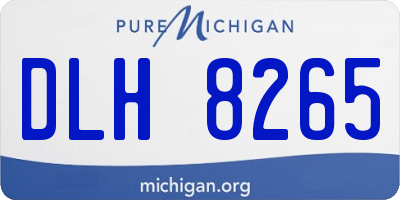 MI license plate DLH8265