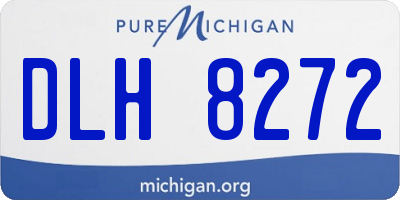 MI license plate DLH8272