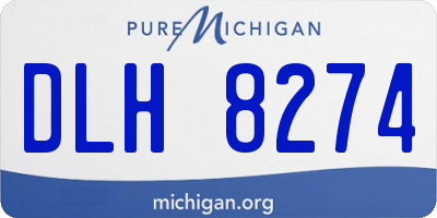MI license plate DLH8274