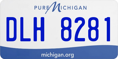 MI license plate DLH8281