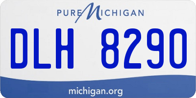 MI license plate DLH8290