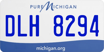 MI license plate DLH8294