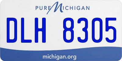 MI license plate DLH8305