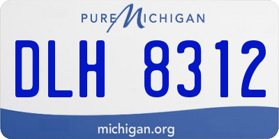 MI license plate DLH8312
