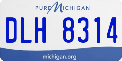 MI license plate DLH8314