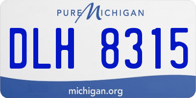 MI license plate DLH8315