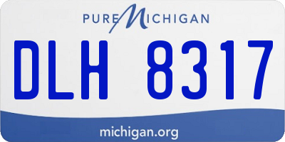 MI license plate DLH8317