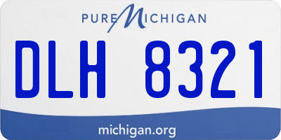 MI license plate DLH8321