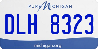 MI license plate DLH8323