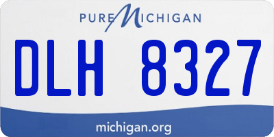 MI license plate DLH8327