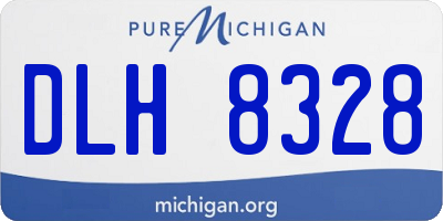MI license plate DLH8328