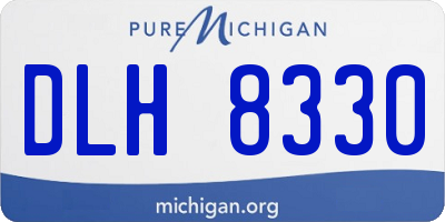 MI license plate DLH8330