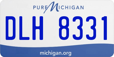 MI license plate DLH8331