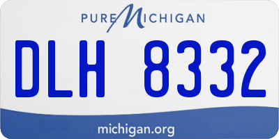 MI license plate DLH8332