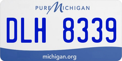 MI license plate DLH8339