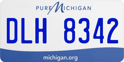 MI license plate DLH8342