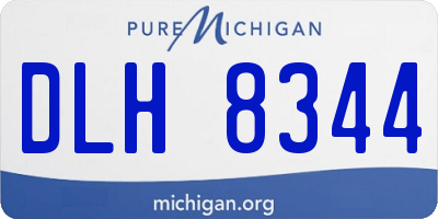 MI license plate DLH8344