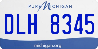 MI license plate DLH8345