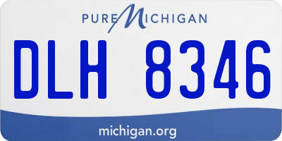 MI license plate DLH8346