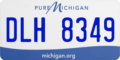 MI license plate DLH8349