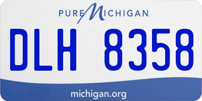 MI license plate DLH8358